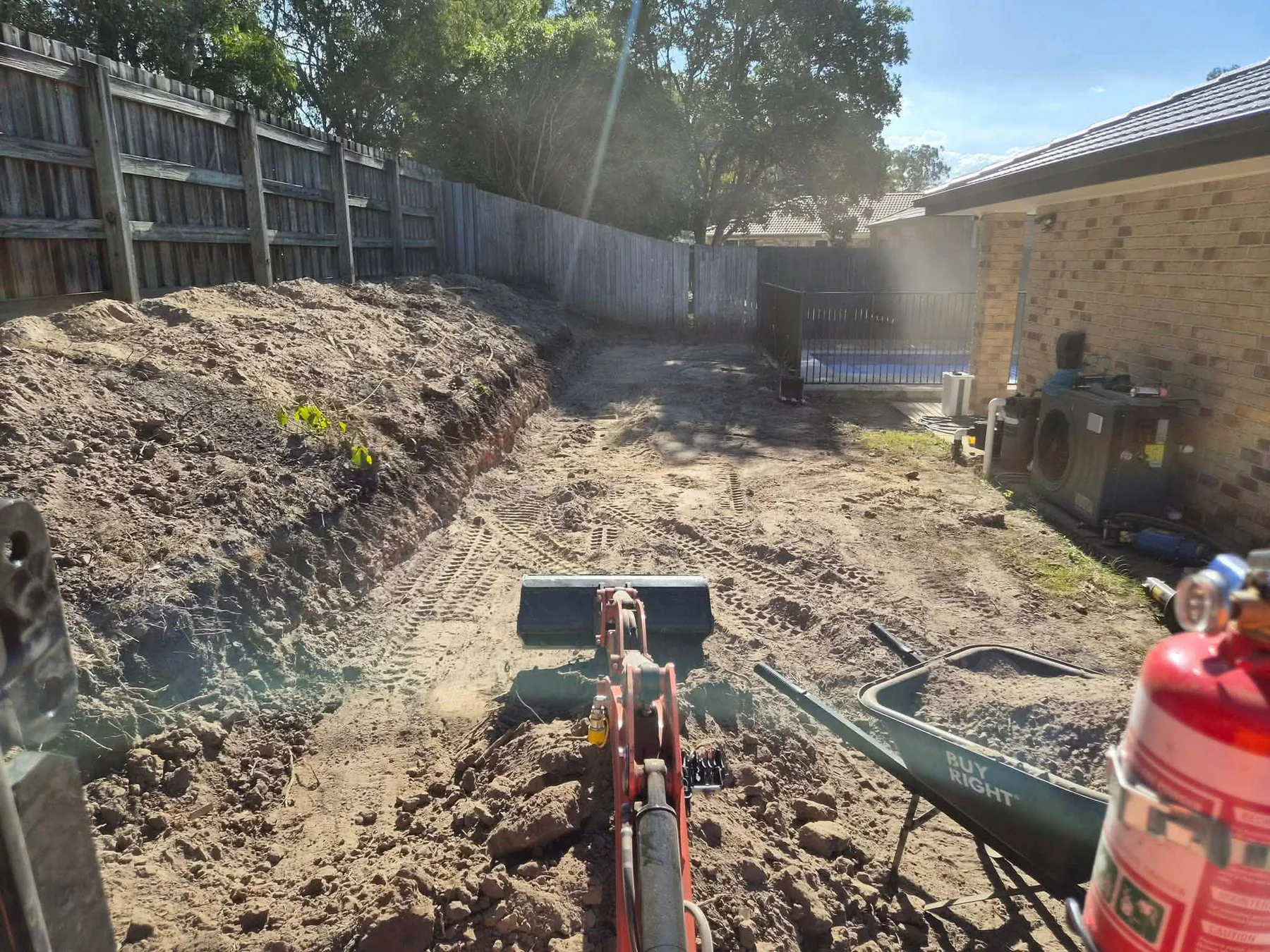 Retaining project groundworks and site preparation